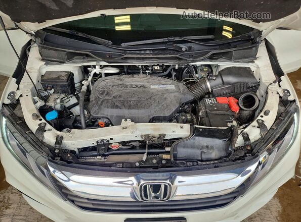 5FNRL6H7XJB084494 2018 HONDA ODYSSEY White უკანა სალონის ხედი