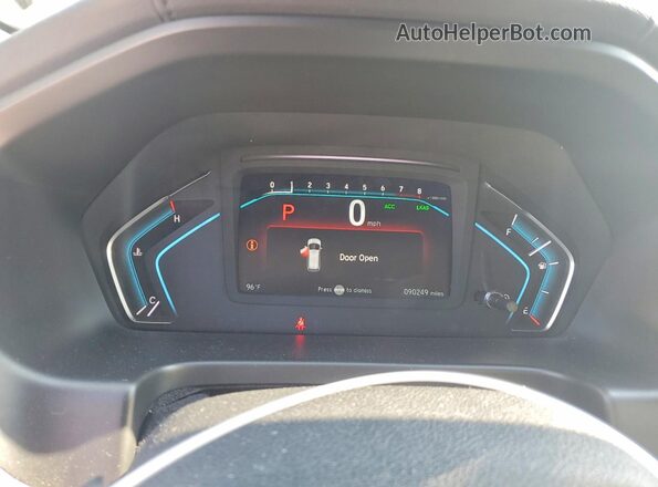 5FNRL6H7XKB042568 2019 HONDA ODYSSEY Черный Вид щитка приборов