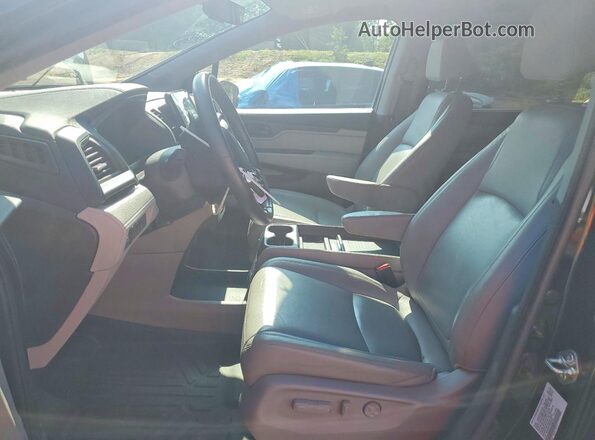 5FNRL6H7XKB042568 2019 HONDA ODYSSEY Черный Вид салона спереди