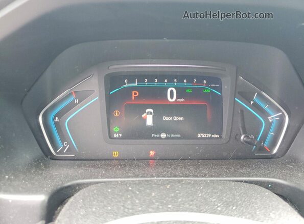 5FNRL6H7XKB073965 2019 HONDA ODYSSEY Blue ხელსაწყოთა პანელის ხედი