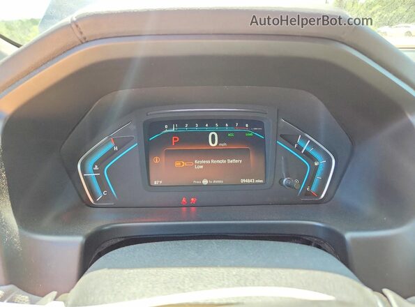 5FNRL6H7XKB128575 2019 HONDA ODYSSEY Blue Вид щитка приладів