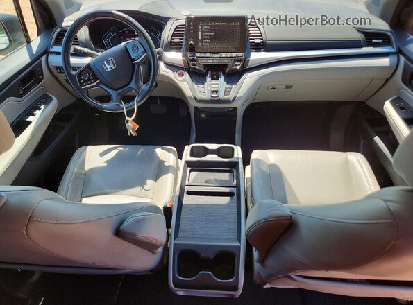 5FNRL6H7XKB128575 2019 HONDA ODYSSEY Blue Вид панелі приладів