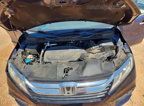 5FNRL6H7XKB128575 2019 HONDA ODYSSEY Blue Вид підкапотного простору
