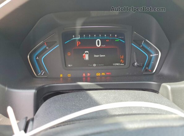 5FNRL6H7XLB037985 2020 HONDA ODYSSEY Белый Вид щитка приборов