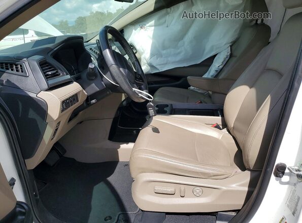 5FNRL6H7XLB037985 2020 HONDA ODYSSEY Белый Вид салона спереди