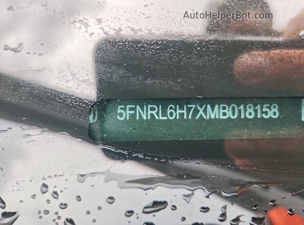 5FNRL6H7XMB018158 2021 HONDA ODYSSEY Silver Սալոնի 360 աստիճան տեսք