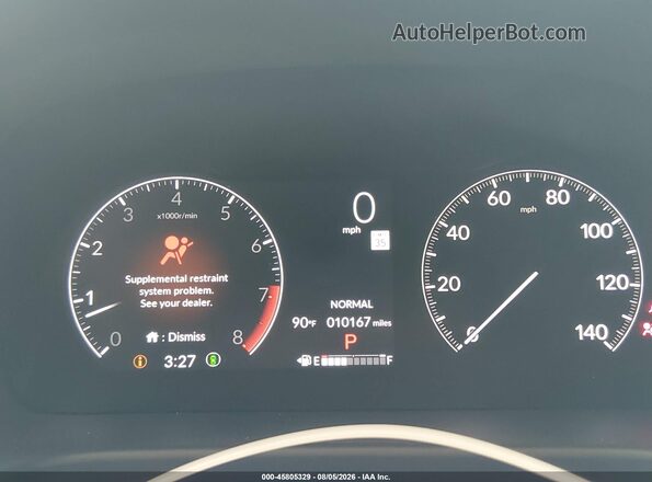 5FNRL6H7XTB015808 2026 HONDA ODYSSEY White უკანა სავარძლების ხედი