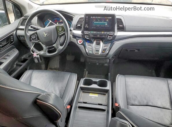 5FNRL6H81PB501633 2023 HONDA ODYSSEY Gray Dashboard view