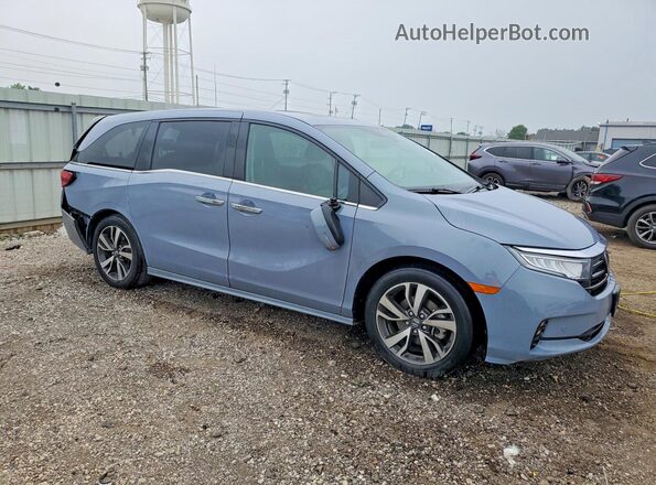 5FNRL6H82PB070333 2023 HONDA ODYSSEY Blue Front right