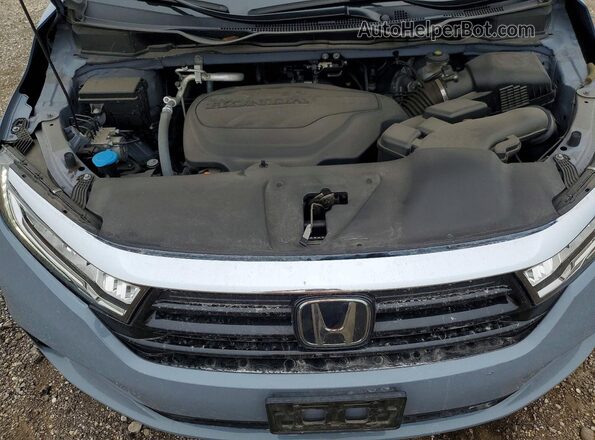 5FNRL6H82PB070333 2023 HONDA ODYSSEY Blue Engine compartment view