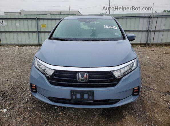 5FNRL6H82PB070333 2023 HONDA ODYSSEY Blue Front view