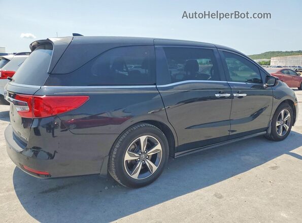 5FNRL6H83JB021682 2018 HONDA ODYSSEY Black Trasero derecho