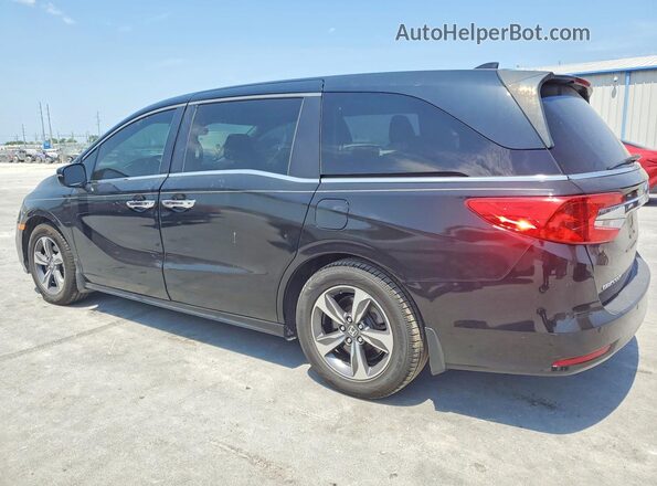 5FNRL6H83JB021682 2018 HONDA ODYSSEY Black Trasero izquierdo
