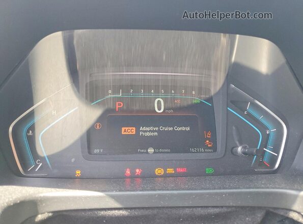 5FNRL6H83JB021682 2018 HONDA ODYSSEY Black Vista del cuadro de instrumentos