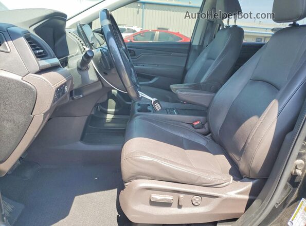5FNRL6H83JB021682 2018 HONDA ODYSSEY Black Vista interior delantera
