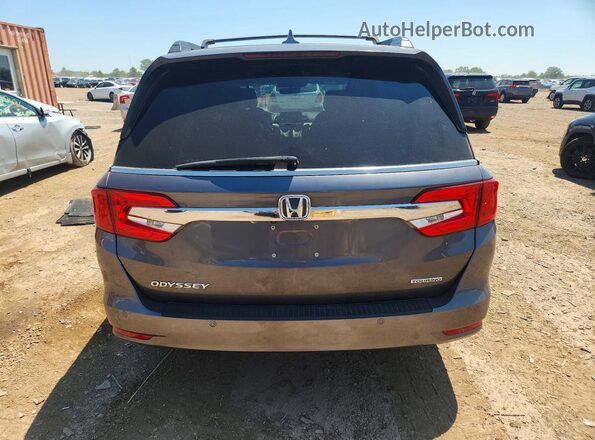 5FNRL6H83JB021942 2018 HONDA ODYSSEY Gray Widok z tyłu