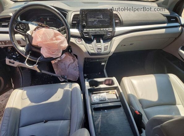 5FNRL6H83JB021942 2018 HONDA ODYSSEY Gray Widok deski rozdzielczej