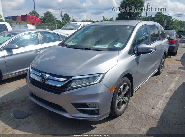 5FNRL6H83JB052107 2018 HONDA ODYSSEY Gray წინა მარცხენა ხედი სამი მეოთხედიდან