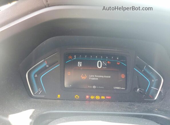 5FNRL6H83MB025946 2021 HONDA ODYSSEY Gray Սարքավորումների վահանակի տեսք