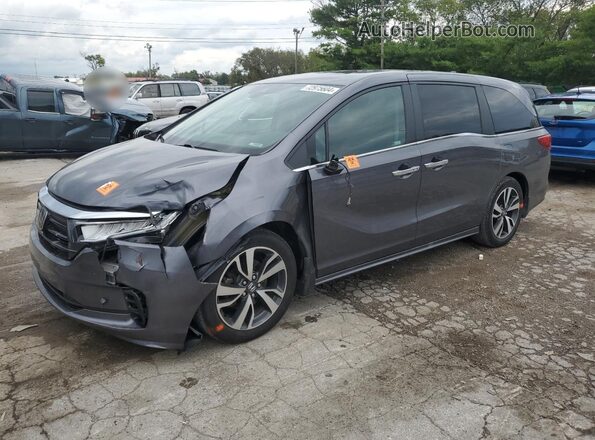 5FNRL6H84MB033988 2021 HONDA ODYSSEY Серый Задняя левая четверть
