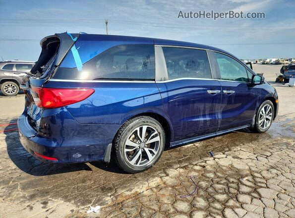 5FNRL6H84NB044670 2022 HONDA ODYSSEY Blue უკანა მარჯვენა
