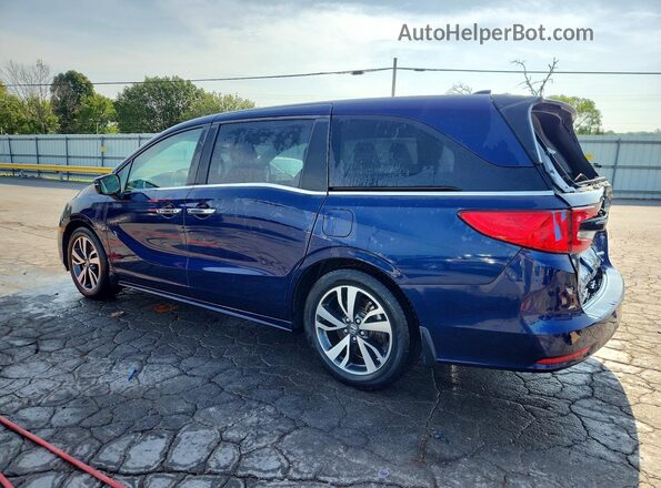 5FNRL6H84NB044670 2022 HONDA ODYSSEY Blue უკანა მარცხენა