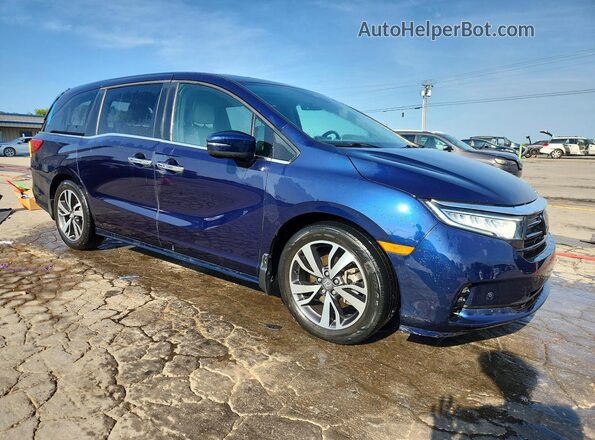 5FNRL6H84NB044670 2022 HONDA ODYSSEY Blue წინა მარჯვენა