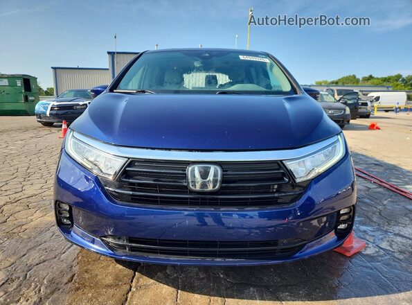 5FNRL6H84NB044670 2022 HONDA ODYSSEY Blue წინა ხედი