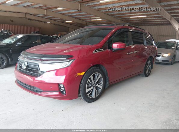 5FNRL6H84NB057547 2022 HONDA ODYSSEY Red Przód lewy