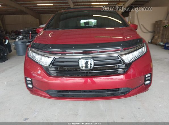 5FNRL6H84NB057547 2022 HONDA ODYSSEY Red Widok zestawu wskaźników