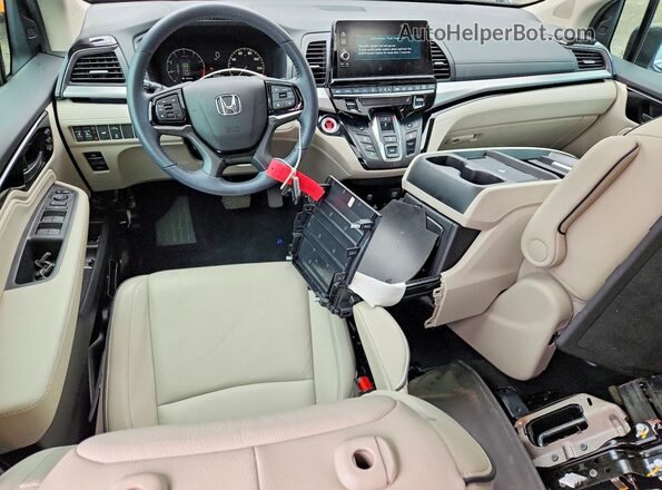 5FNRL6H84SB024351 2025 HONDA ODYSSEY Gray Widok deski rozdzielczej