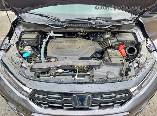 5FNRL6H84SB024351 2025 HONDA ODYSSEY Gray Widok komory silnika