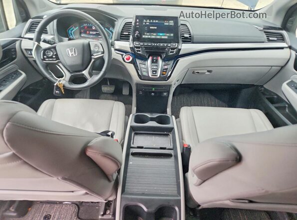 5FNRL6H85PB073971 2023 HONDA ODYSSEY Blue Вид панелі приладів