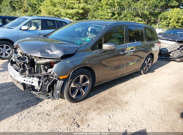 5FNRL6H86JB046155 2018 HONDA ODYSSEY Серый Передняя левая четверть