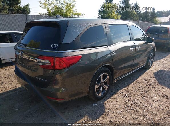 5FNRL6H86JB046155 2018 HONDA ODYSSEY Серый Задняя правая четверть