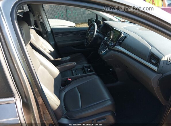 5FNRL6H86JB046155 2018 HONDA ODYSSEY Серый Вид салона спереди