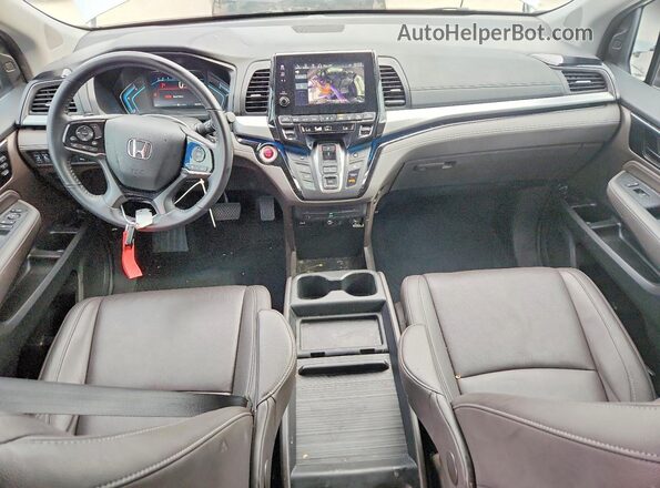 5FNRL6H86RB040013 2024 HONDA ODYSSEY Gray Dashboard view