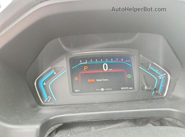 5FNRL6H86RB040013 2024 HONDA ODYSSEY Gray Instrument cluster view