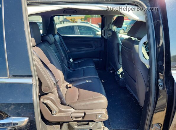 5FNRL6H88JB503726 2018 HONDA ODYSSEY Black უკანა სალონის ხედი
