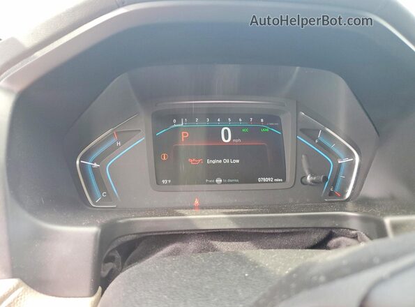 5FNRL6H88KB032386 2019 HONDA ODYSSEY White Vista del cuadro de instrumentos