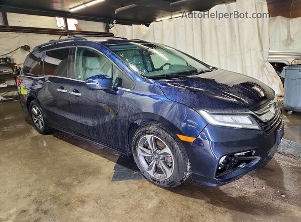 5FNRL6H89JB078694 2018 HONDA ODYSSEY Blue Front right