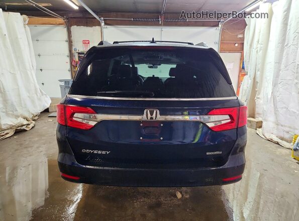 5FNRL6H89JB078694 2018 HONDA ODYSSEY Blue Rear view