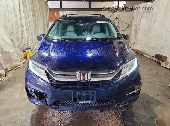 5FNRL6H89JB078694 2018 HONDA ODYSSEY Blue Front view