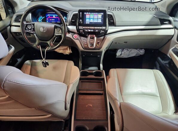 5FNRL6H89JB078694 2018 HONDA ODYSSEY Blue Dashboard view