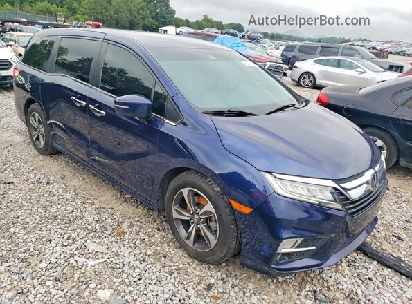 5FNRL6H8XKB118394 2019 HONDA ODYSSEY Синий Передняя правая четверть