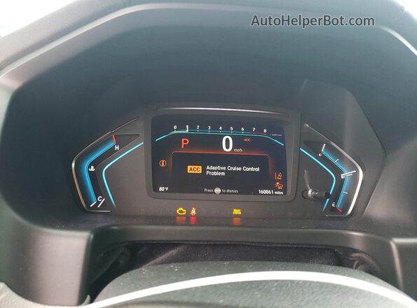 5FNRL6H8XKB118394 2019 HONDA ODYSSEY Синий Вид щитка приборов