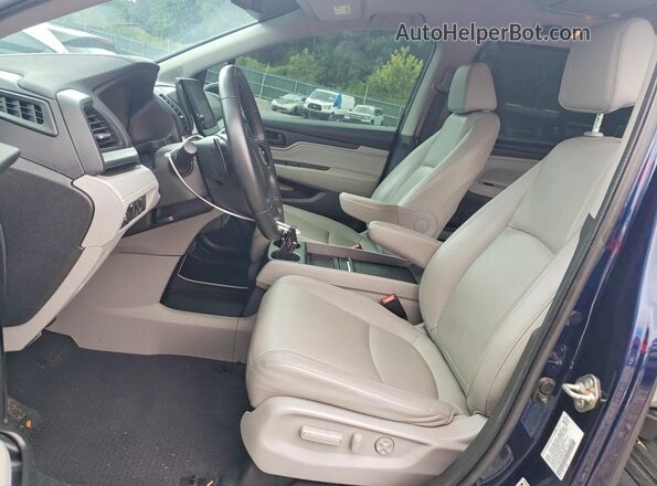 5FNRL6H8XKB118394 2019 HONDA ODYSSEY Синий Вид салона спереди