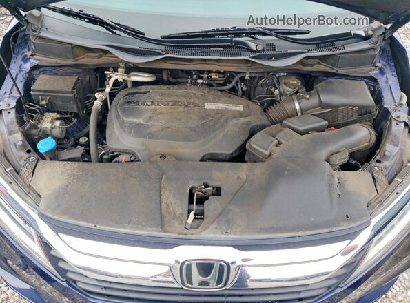 5FNRL6H8XKB118394 2019 HONDA ODYSSEY Синий Вид подкапотного пространства