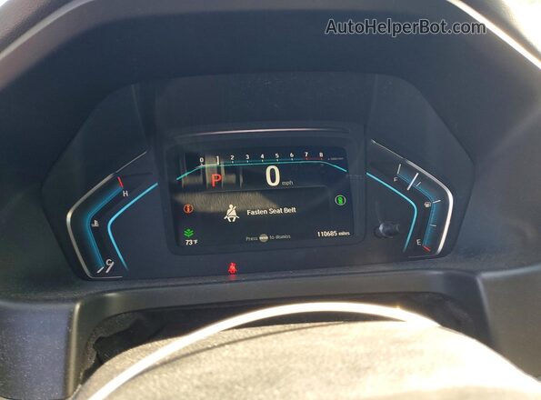 5FNRL6H8XNB026383 2022 HONDA ODYSSEY Gray Widok zestawu wskaźników