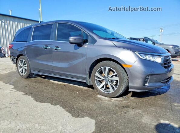 5FNRL6H8XNB026383 2022 HONDA ODYSSEY Gray Przód prawy